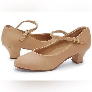NEW Balera Carmel Caramel Character Dance Shoes 2” Heel B140 - Adult 7 M